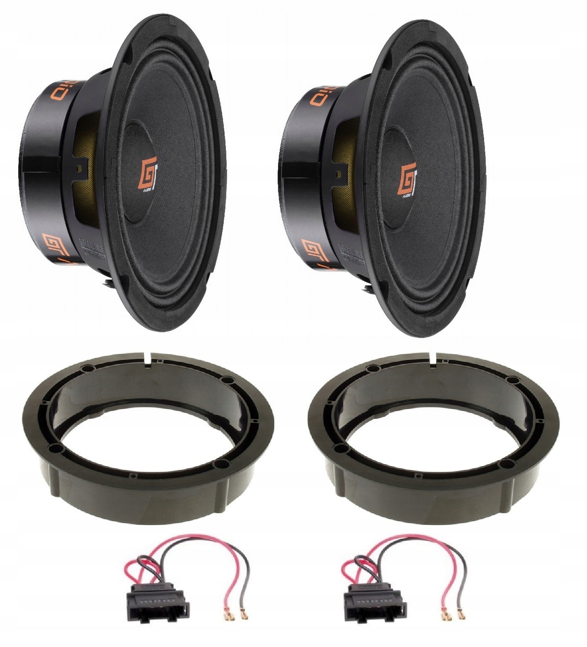 Bassface GT-MR6/4 Reproduktory 165 mm Vw Golf 4 5 6 Polo Passat B5 Bora Lupo T5