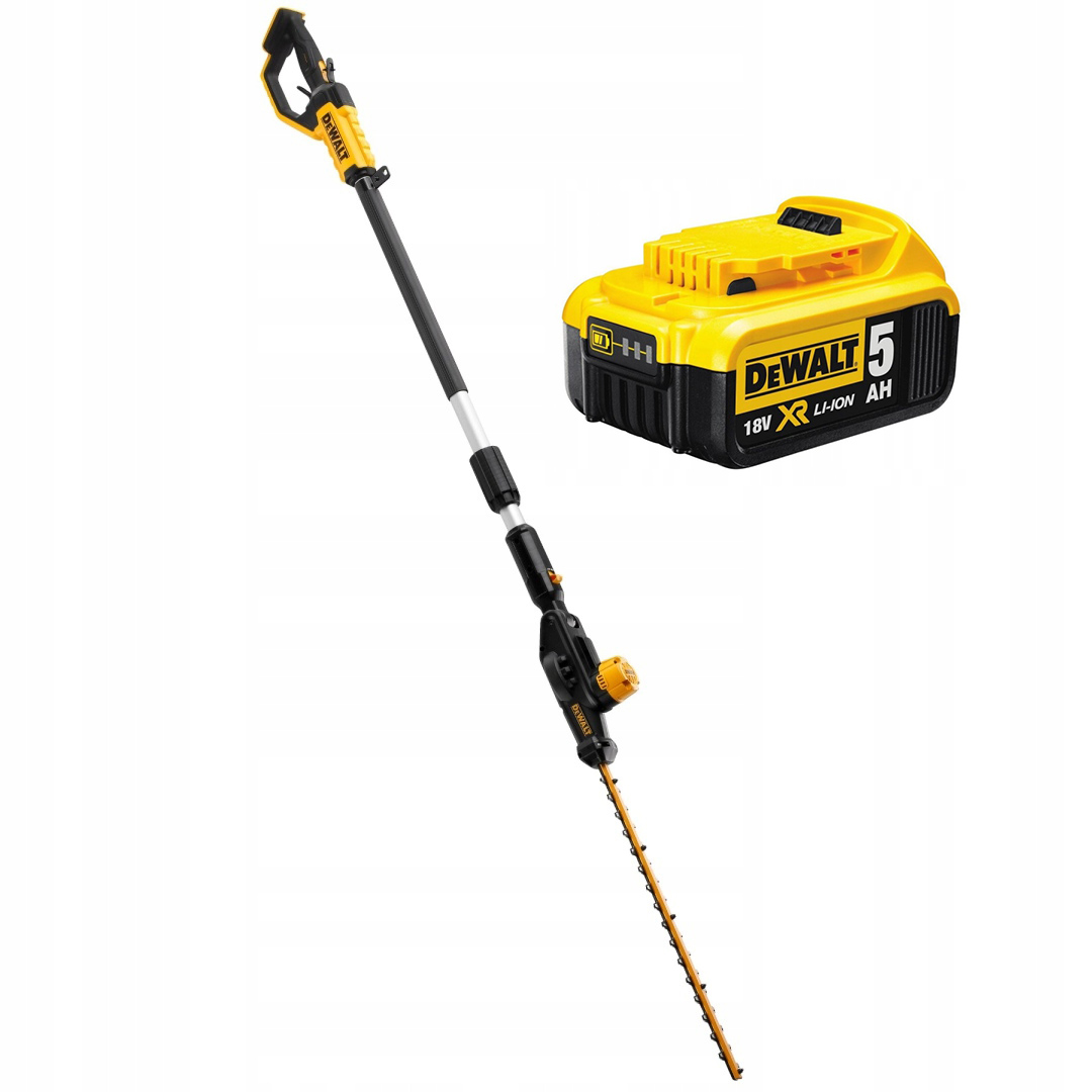 Nożyce Do Żywopłotu Na Wysięgniku 55CM Regulowane Teleskopowe 5Ah Dewalt