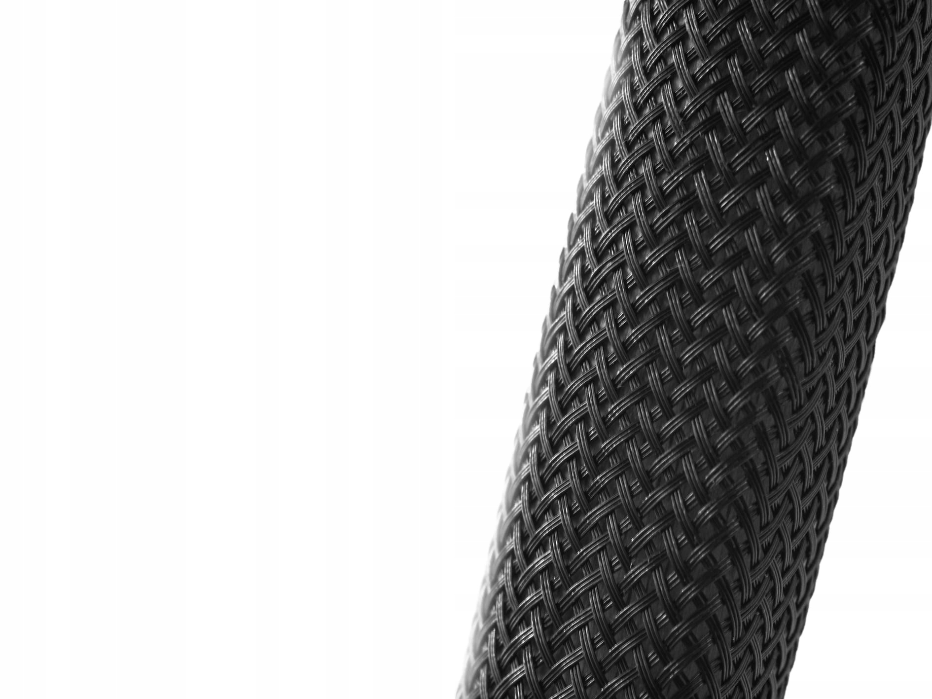 Rozciągliwy oplot poliestrowy śr. 25 mm - Czarny