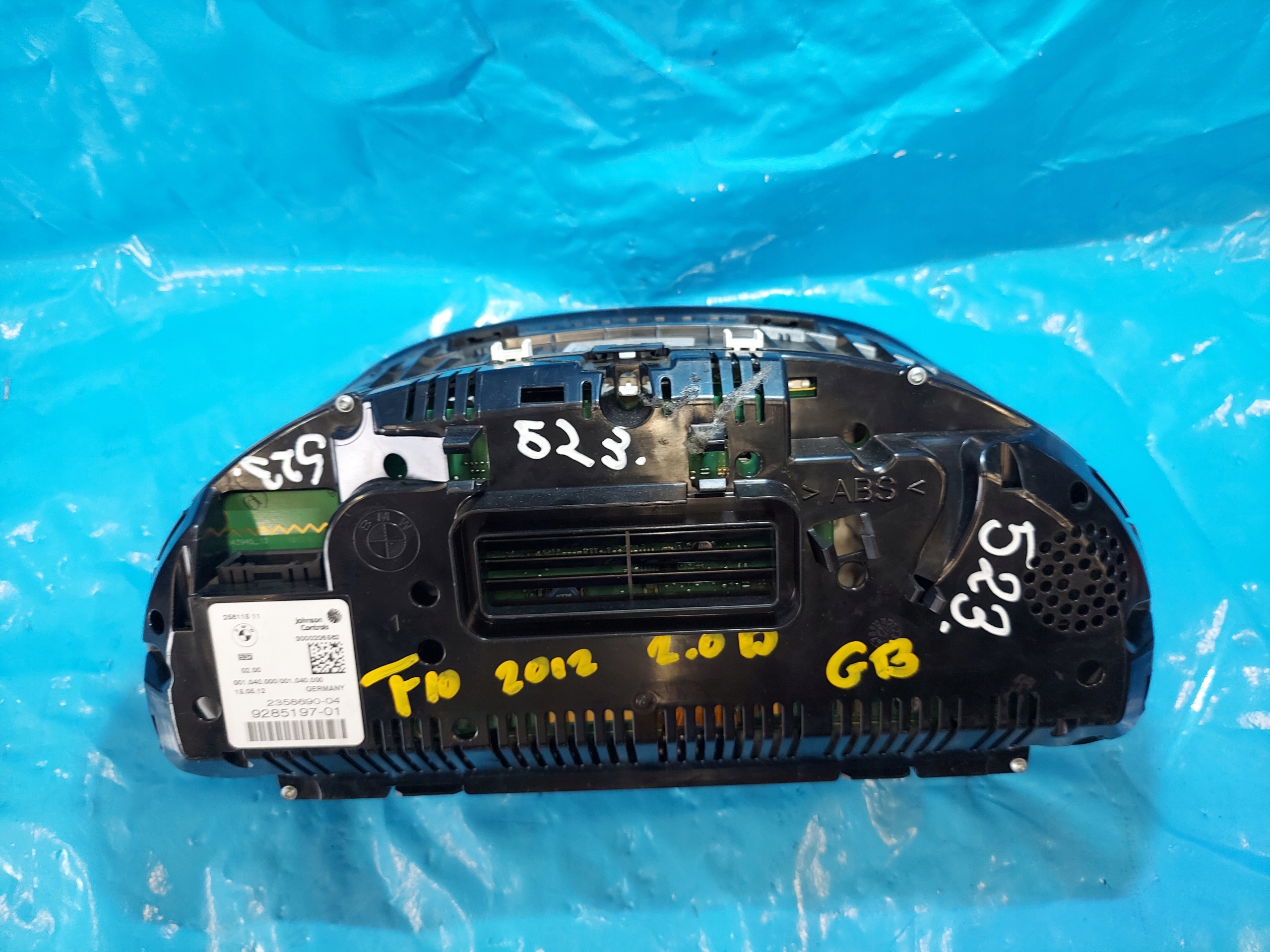 dials clock BMW 5 F10 2.0 D 2012 R 25811511 UK