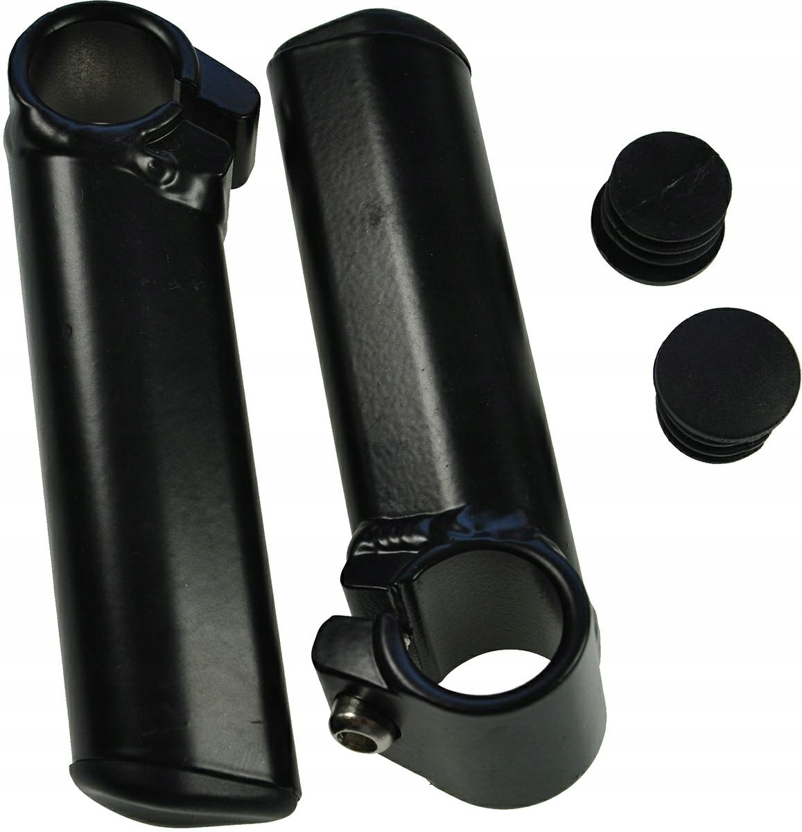 Rogi kierownicy rowerowe aluminiowe 120mm czarne uchwyty na kierownicę