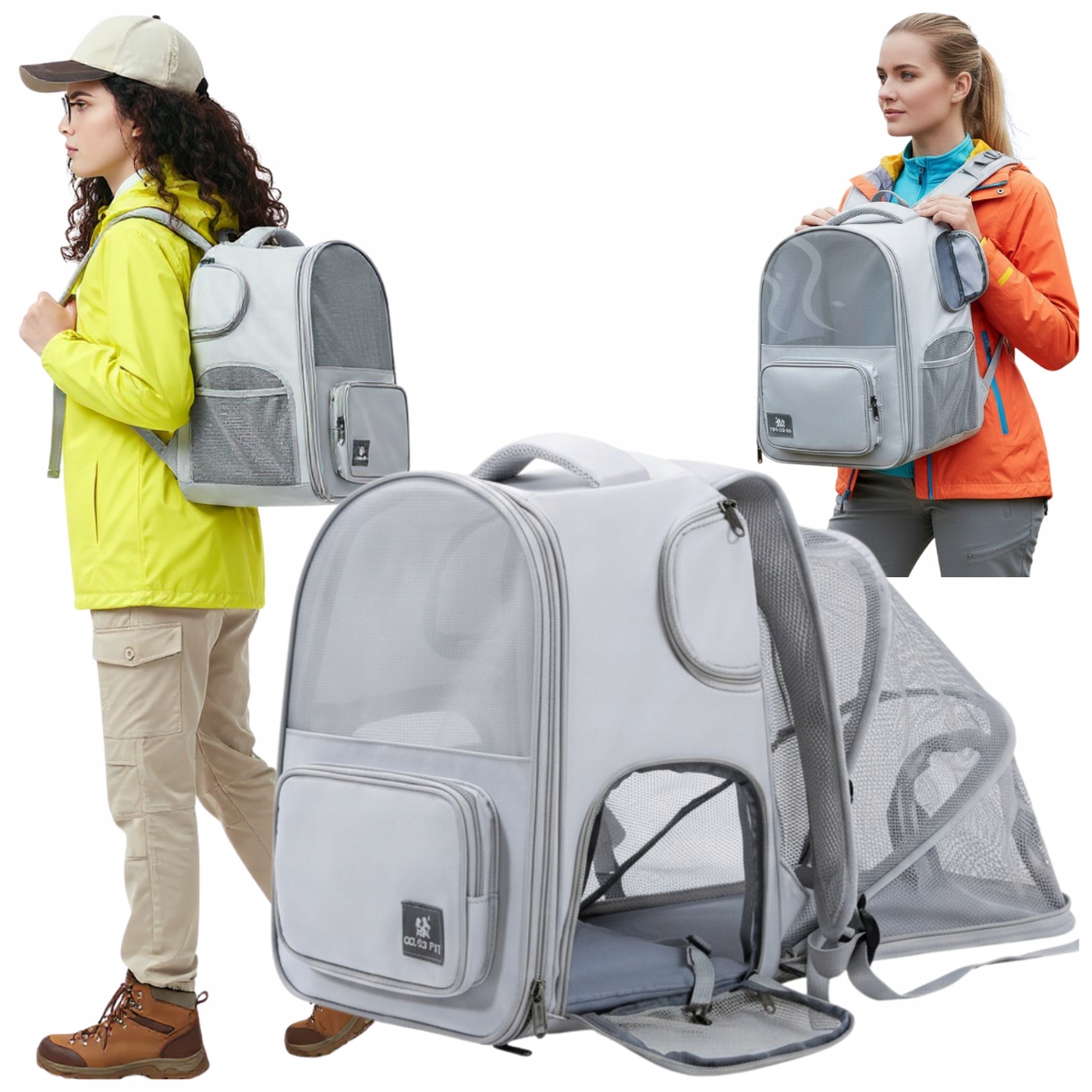 Levně Batoh Batoh přepravka pro zvířata psa kočku skládací, ventilovaný, velký