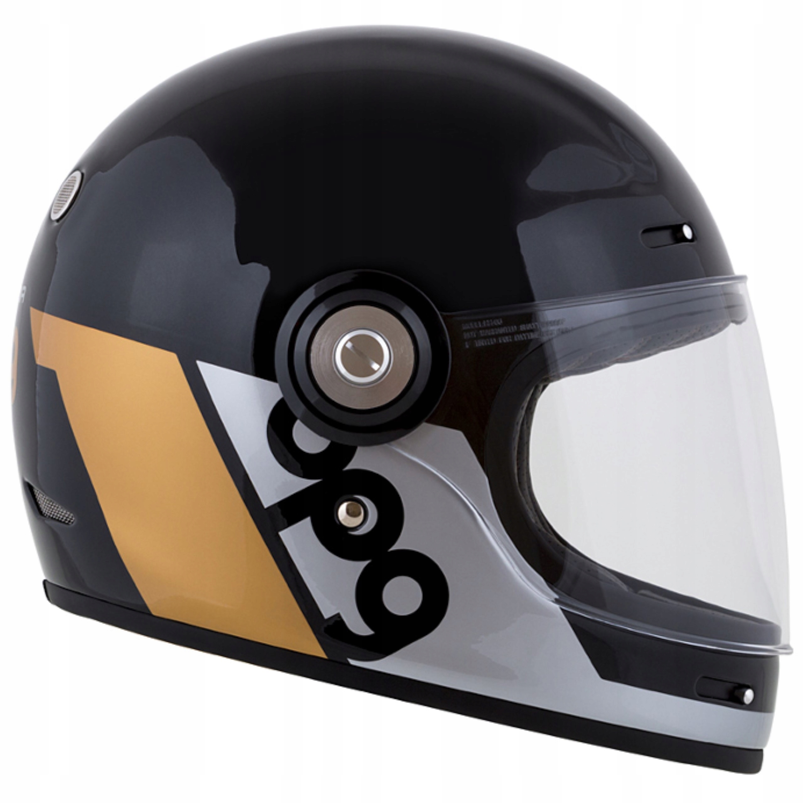 CASSIDA CZESKI KASK MOTOCYKLOWY FIBER OPG GOLD M Rozmiar M
