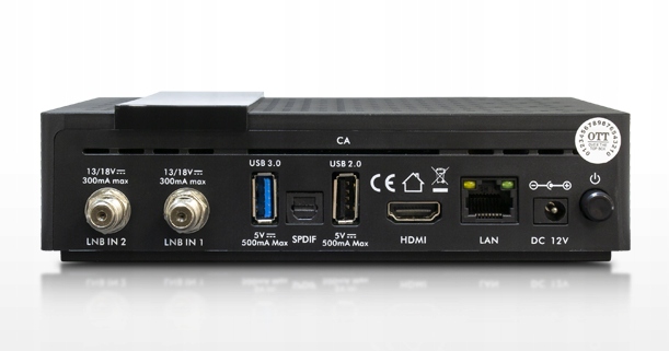 Dekoder DVB-S, DVB-S2 AB-COM TWO Kolor czarny