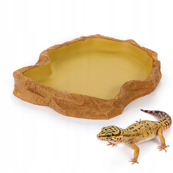 Levně Miska do terária na vodu krmivo plazy obojživelníci XL