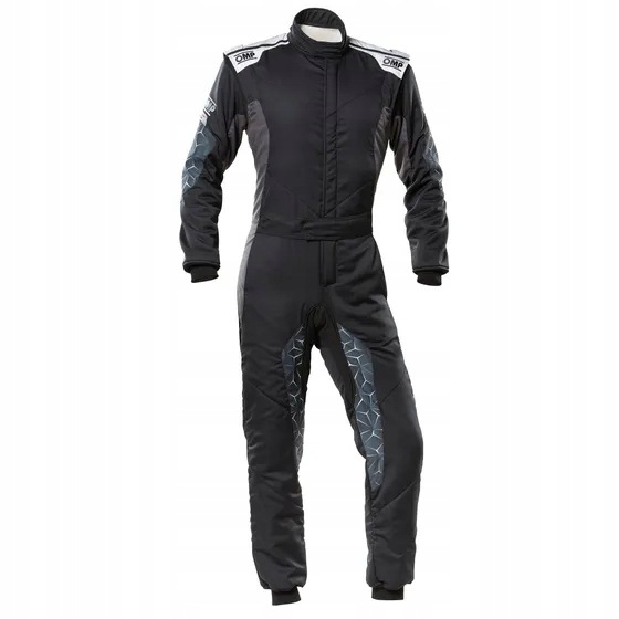 Kombinéza Omp Tecinca Hybrid Fia 8856-2018 čierno-strieborná veľ 54