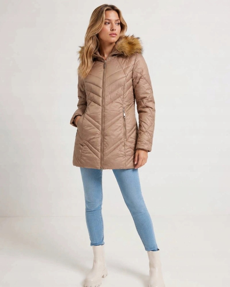 Lehká Bunda Kapuce H-97 Camel M (38)