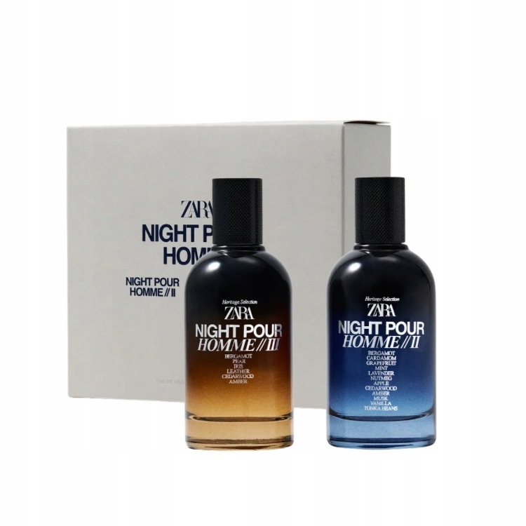 Zara Night Pour Homme II III 100 ML 2 x 100 ML Perfumy Męskie Zara