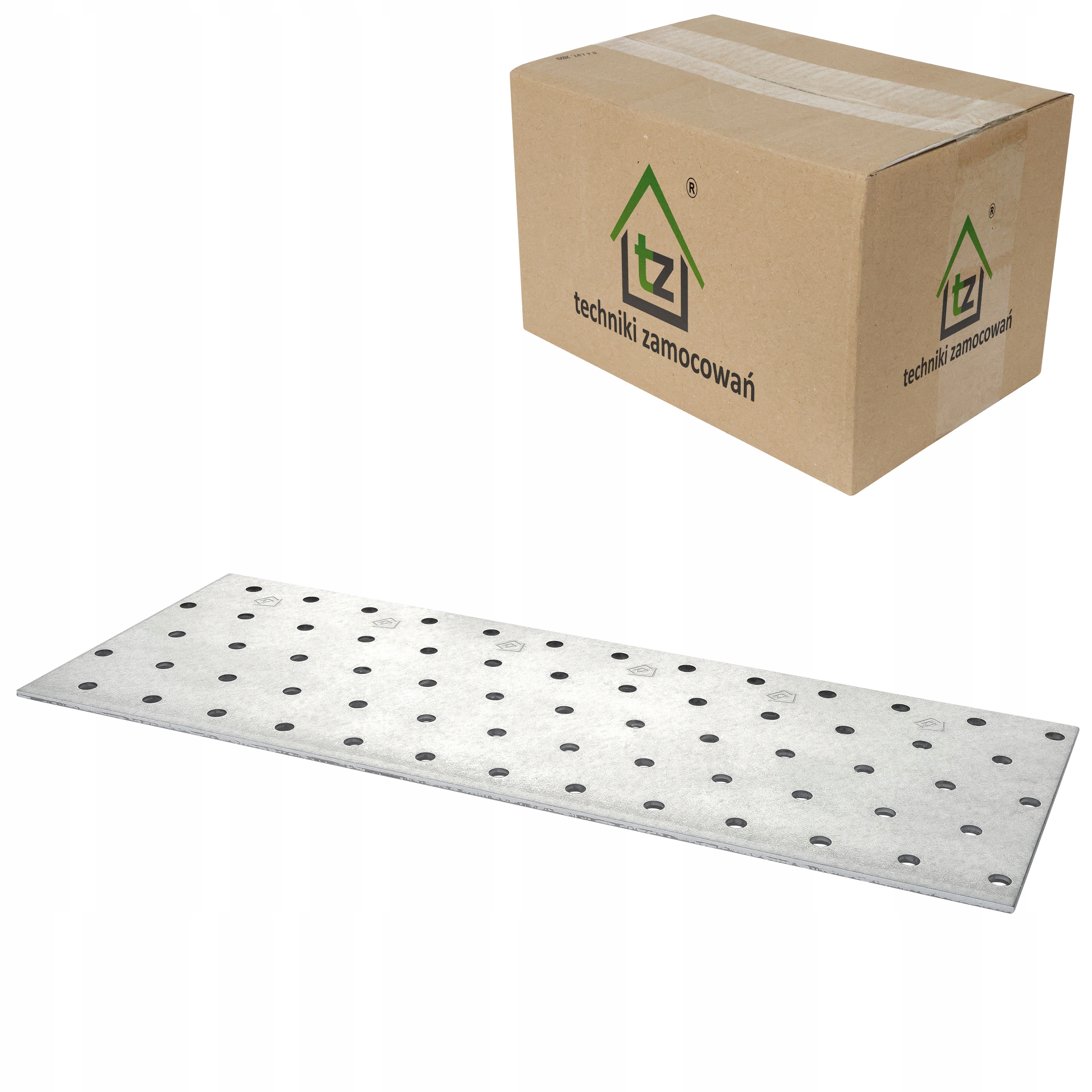 Perforované dosky 100 x 260 x 2 mm 50 ks Ploché tesárske spojky PP14