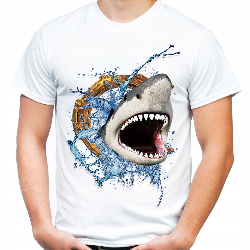

Koszulka dziecięca z rekinem rekin shark 140