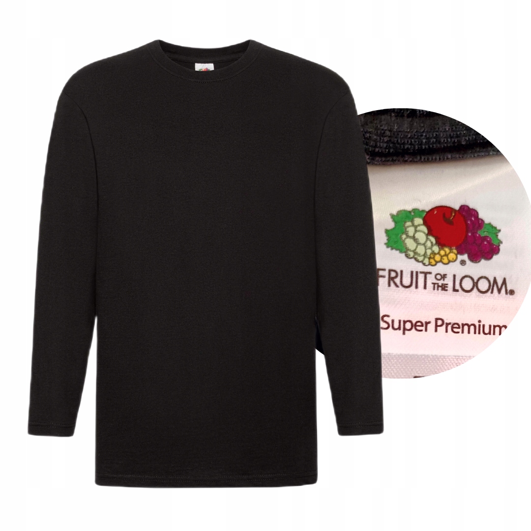 

Koszulka Z Długim Rękawem Fruit of Loom Czarny L