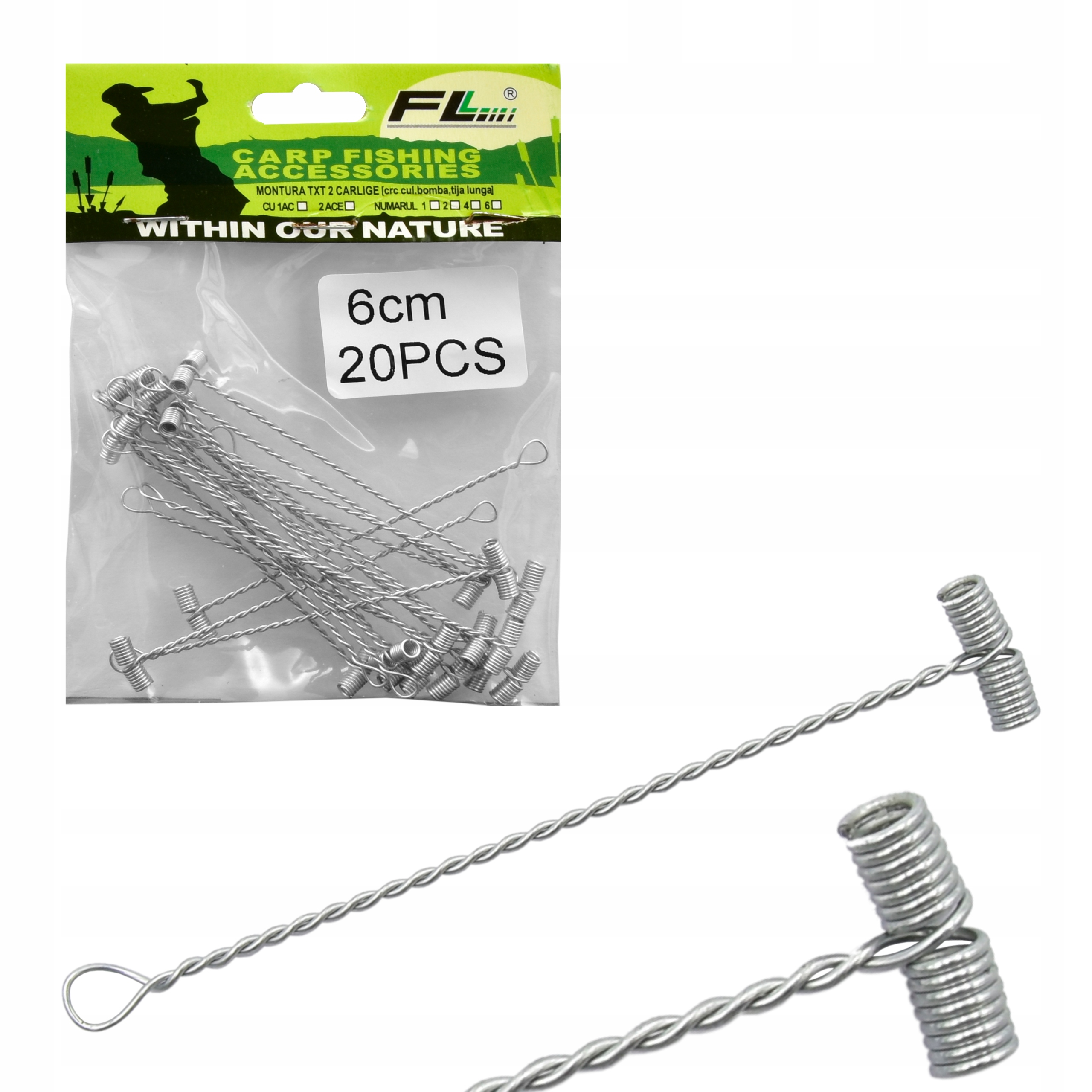 

Antysplątaniowa Skrętka Metalowa 6 cm 20 szt