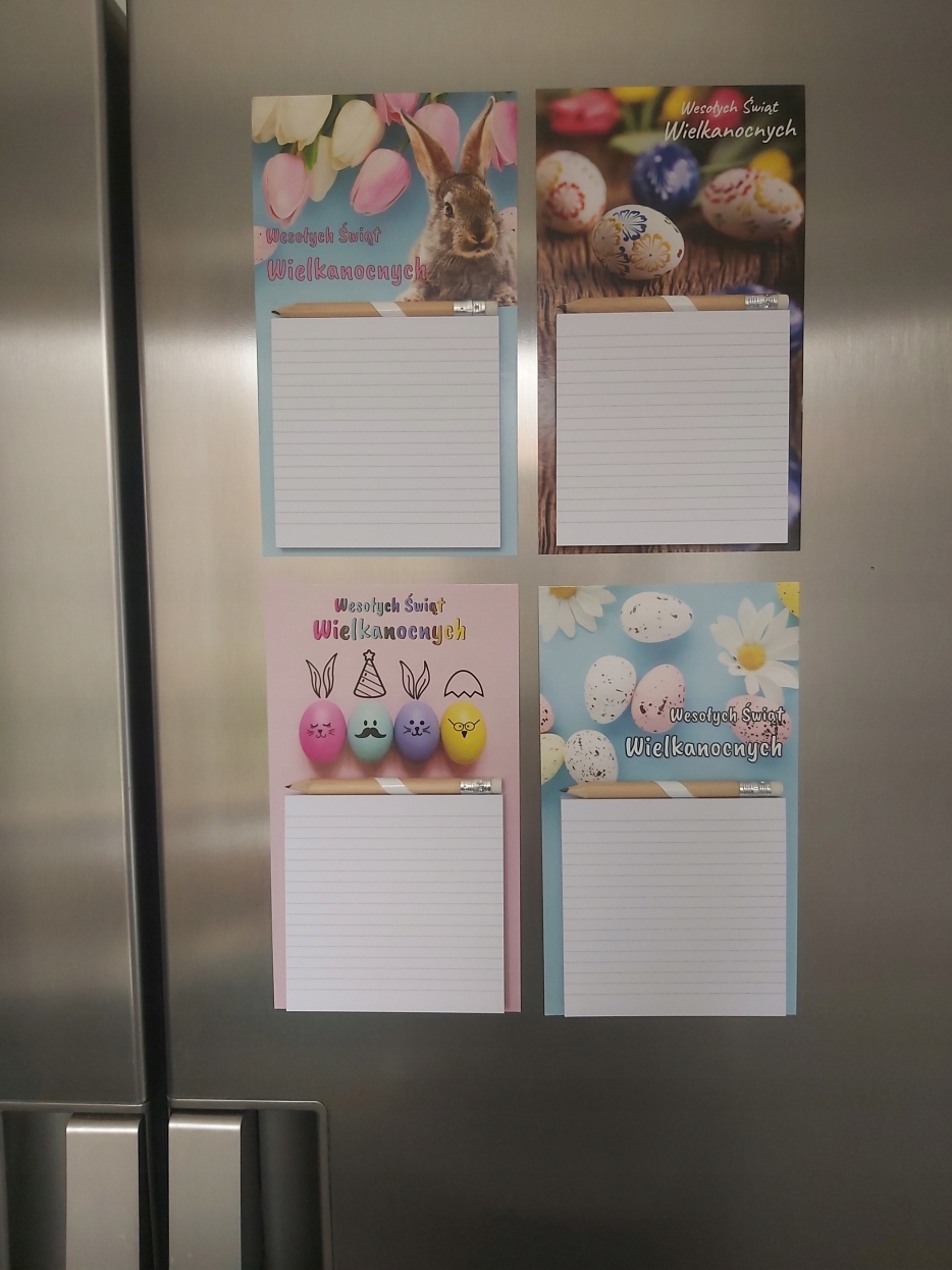 NOTES Z MAGNESEM ŚWIĄTECZNY PREZENT WIELKANOC UPOMINEK JAJECZKA 1szt Marka Inna