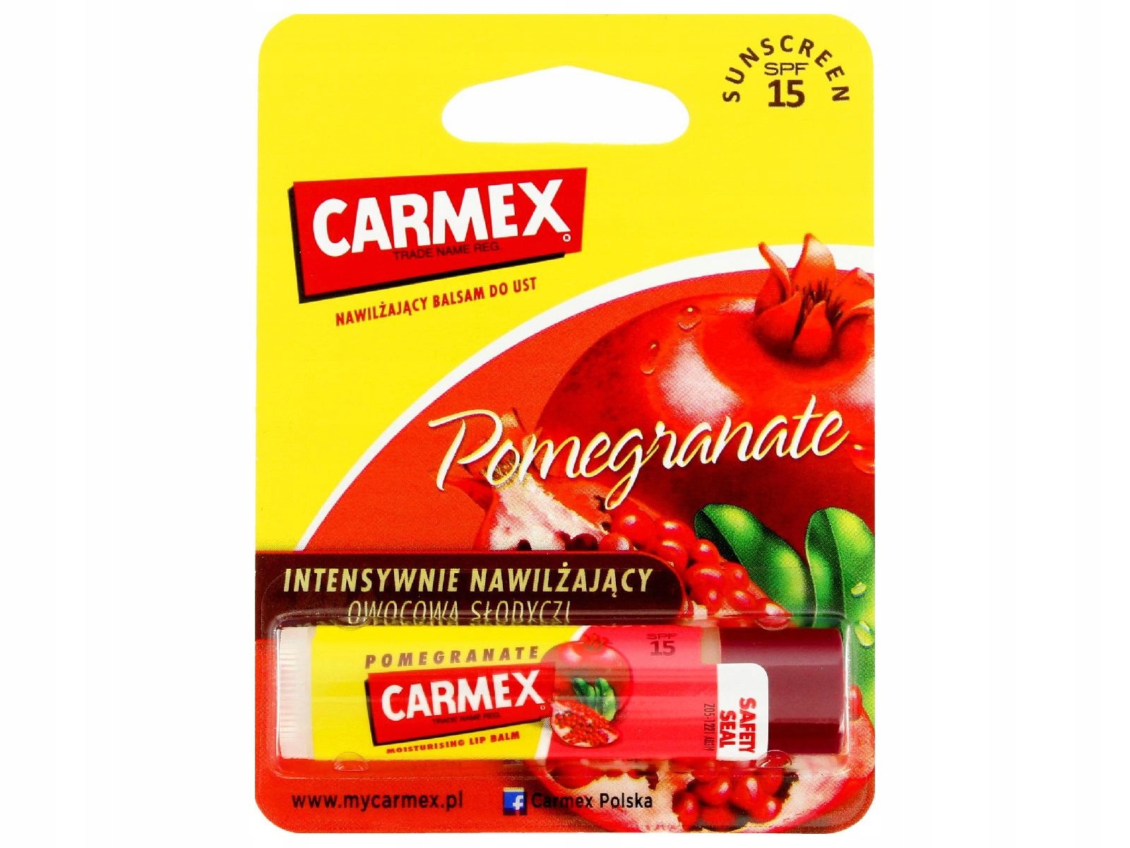 

Carmex Pomadka ochronna w sztyfcie Granat 4,25g