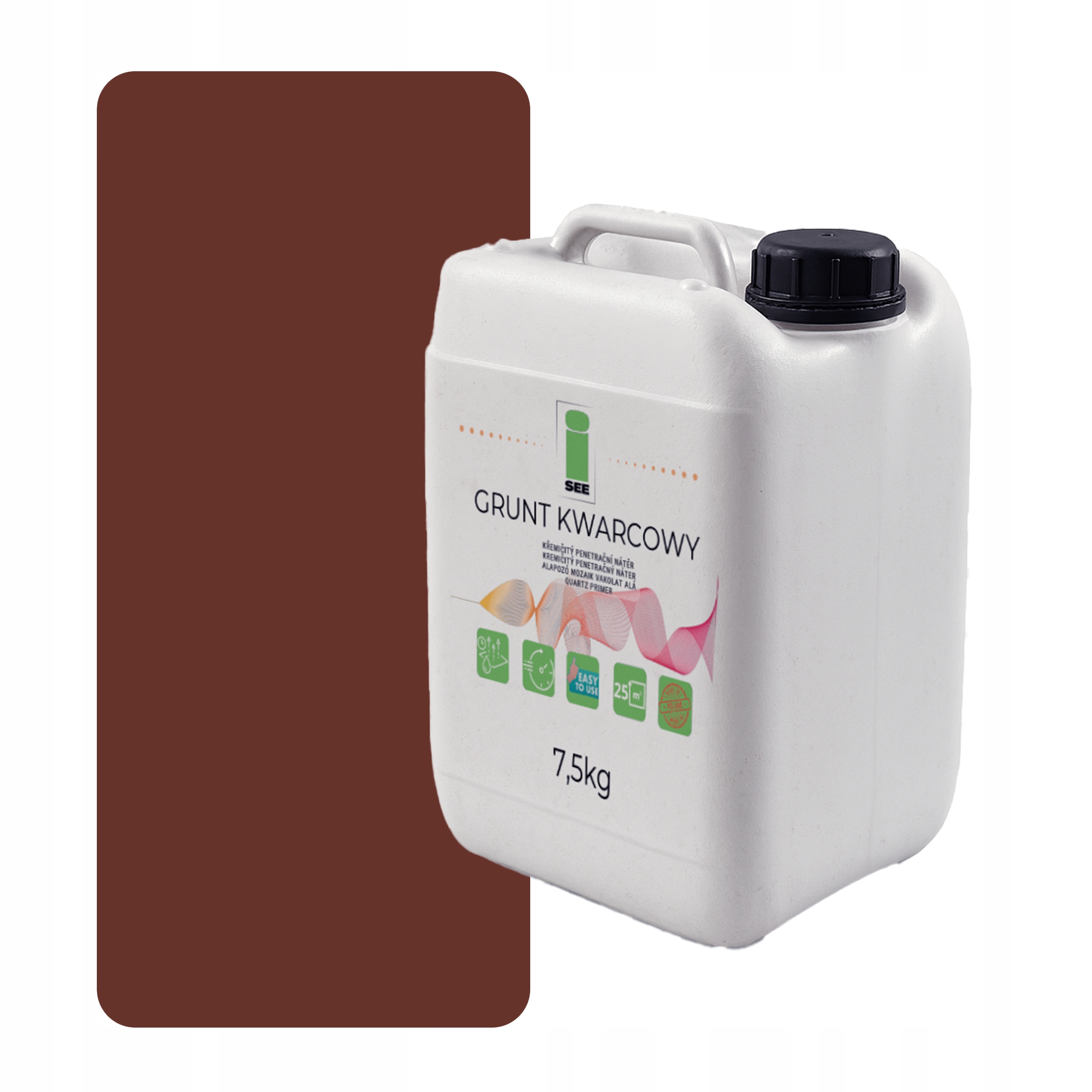 Křemenná Zemina Pod Silikonovou Omítku 7,5 Kg Hnědá F8012