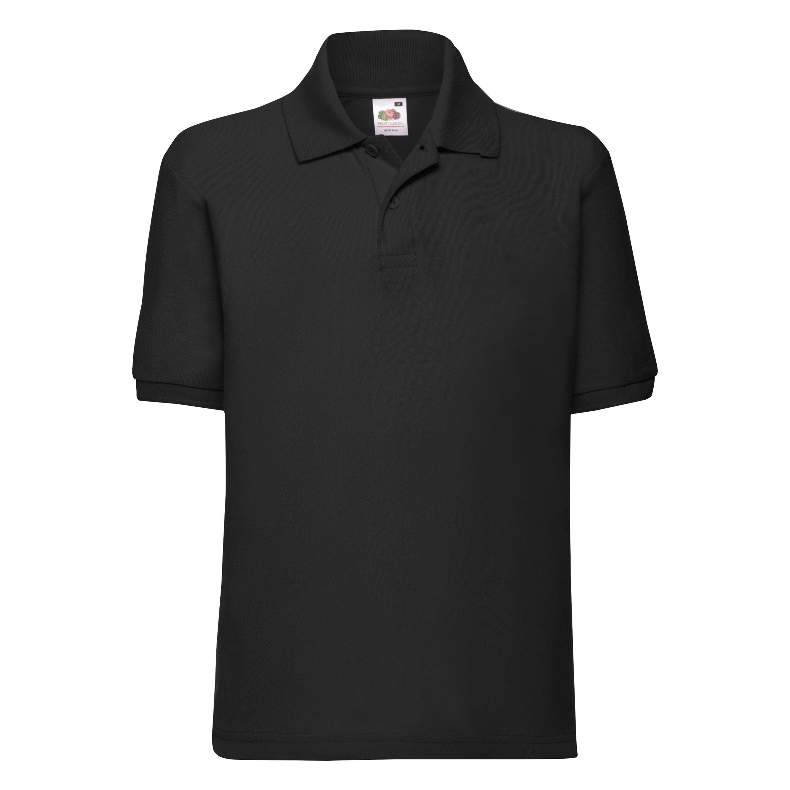 

Fruit Of The Loom Dziecięca koszulka Polo Blac 140