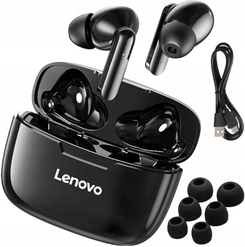 SŁUCHAWKI BEZPRZEWODOWE LENOVO XT90 WODOODPORNE + POWERBANK