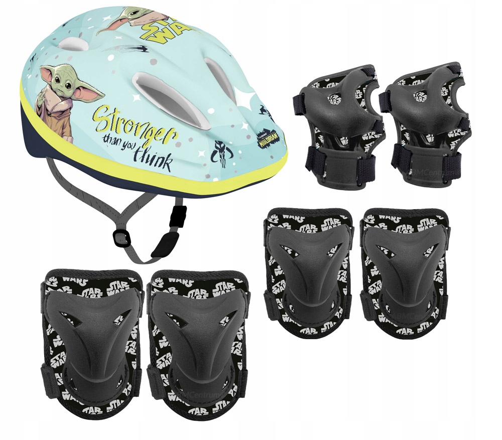 6 x Ochraniacze kask na hulajnogę rolki deskorolkę Star Wars Mandalorian