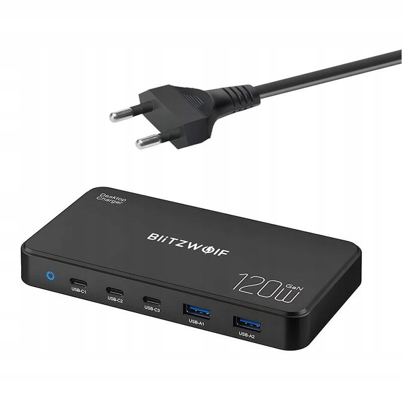 Nabíjačka Blitzwolf BW-I100 5W1 120W Usb-a/usb-c Rýchla A Multifunkčná