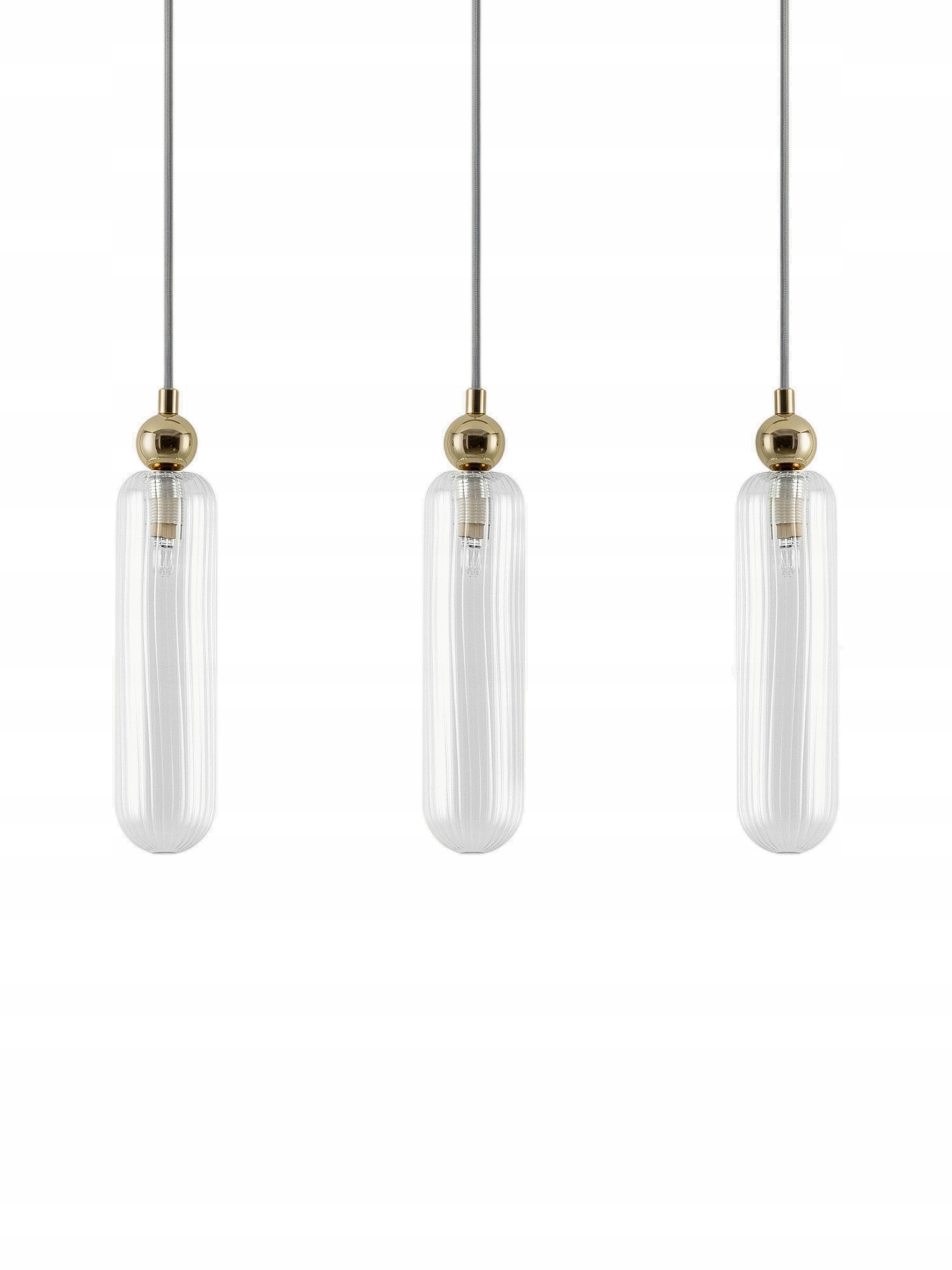 House of Brass Oświetlenie sufitowe Ribbed Glass Cluster B 50 x H 204 cm