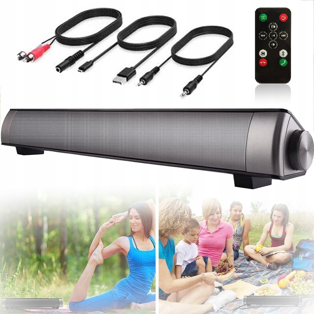 Kompaktní Bezdrátový Soundbar Bluetooth 5.0 S Výstupem Aux/rca