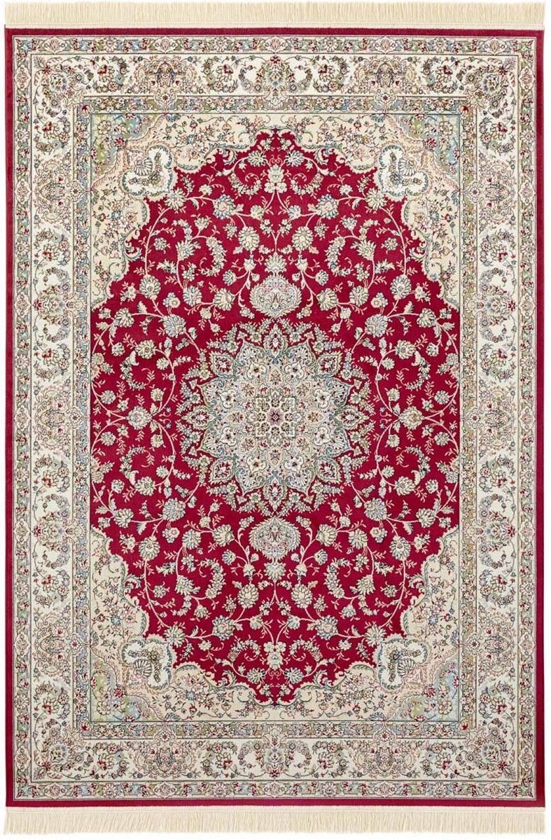 Tradičný koberec z viskózy, klasický vzor s prímesou bavlny 160 x 230 cm