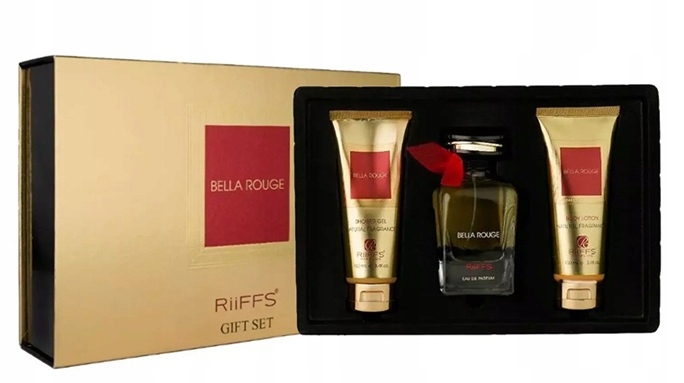 Sada Riiffs Bella Rouge 100 ml Edp Gel Balzám Kompletní péče