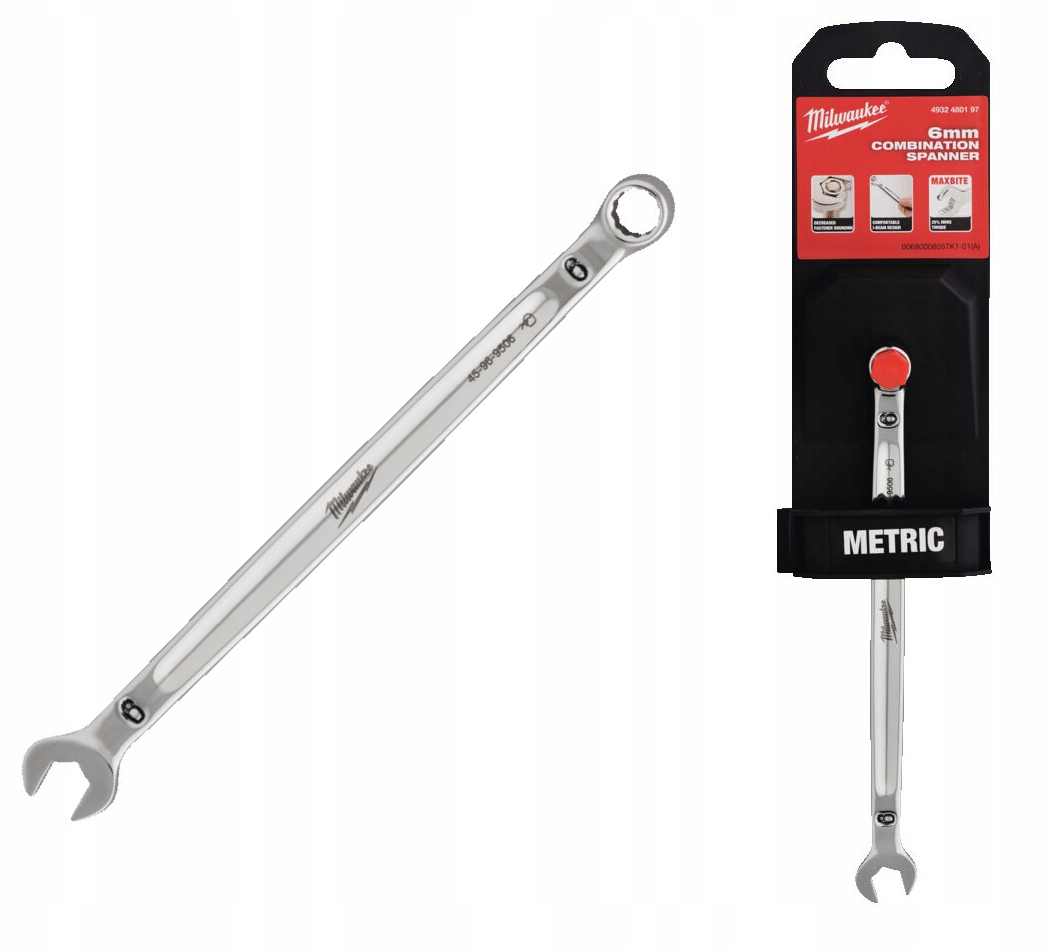

Milwaukee Klucz Płasko Oczkowy 6 mm Maxbite Plaski