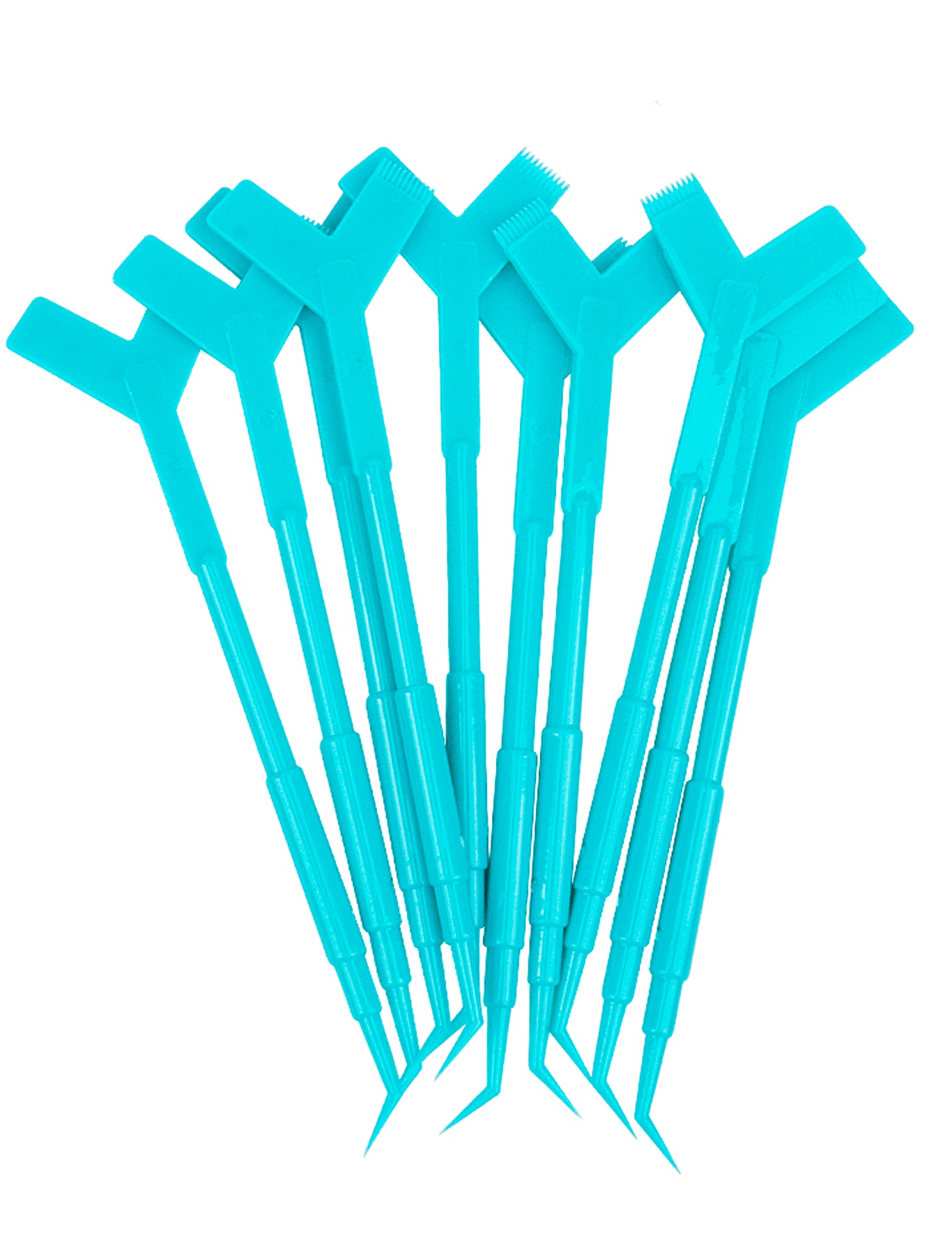 SONDA GRZEBYK Y APLIKATOR DO LIFTINGU LAMINACJI RZĘS 10 SZT NIEBIESKA