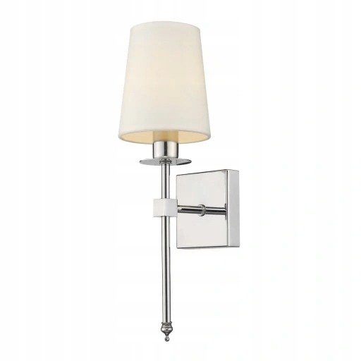 Nástenné svietidlo Zuma Line biele, strieborné E27 60 W