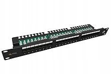 Solarix Patch panel 24 x RJ45 CAT5E Utp s prepojovacou lištou 1U SX24L-5E…