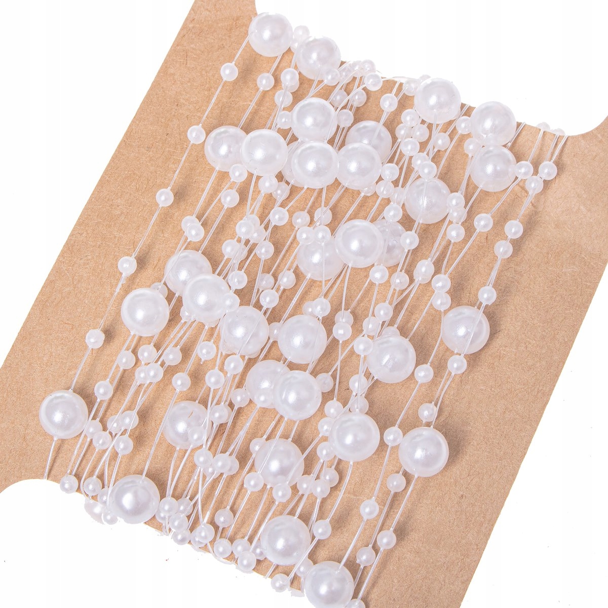 

Białe Perły Na Choinkę Łańcuch Girlanda 5M 8/3 mm