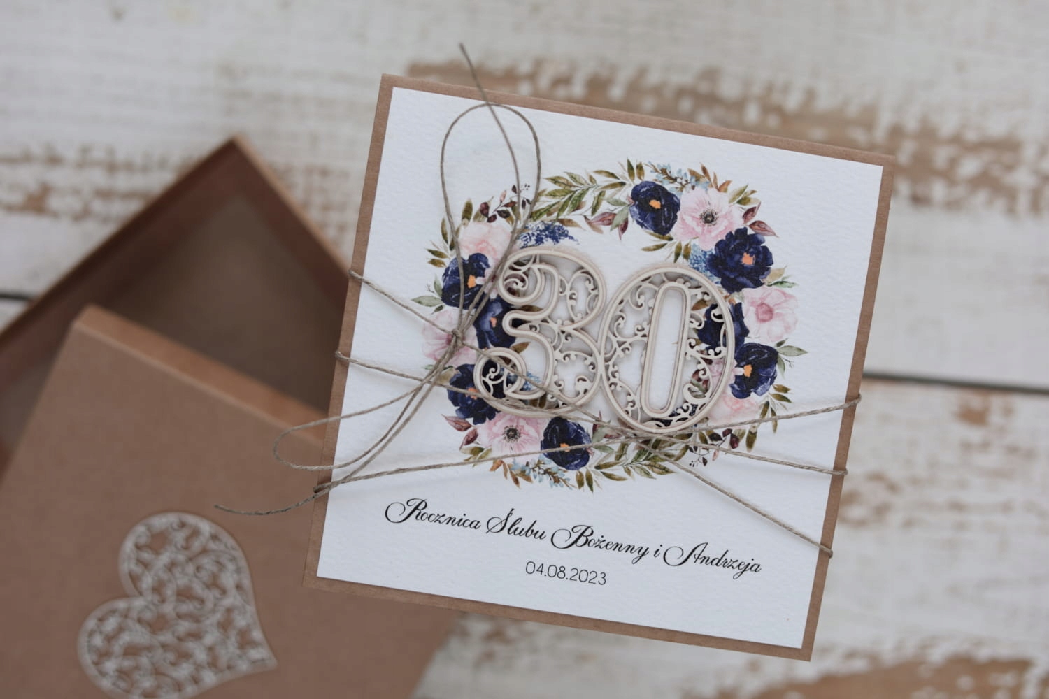 Personalizovaný dárek s krabičkou k 30. výročí svatby – výročí