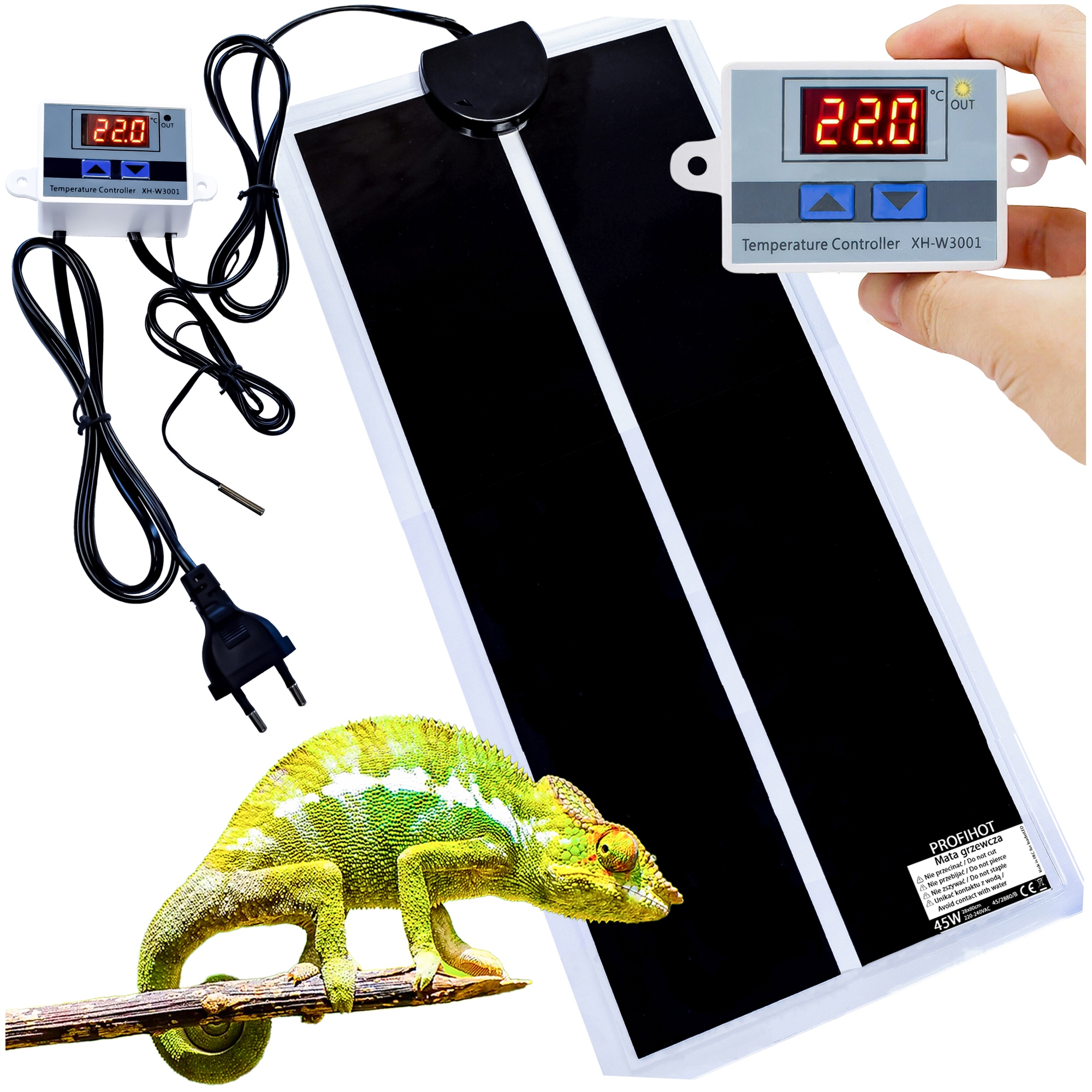 Levně Topný Rohož S Termostatem Terárium Rostlin Sazenice 28x80 cm 45 W