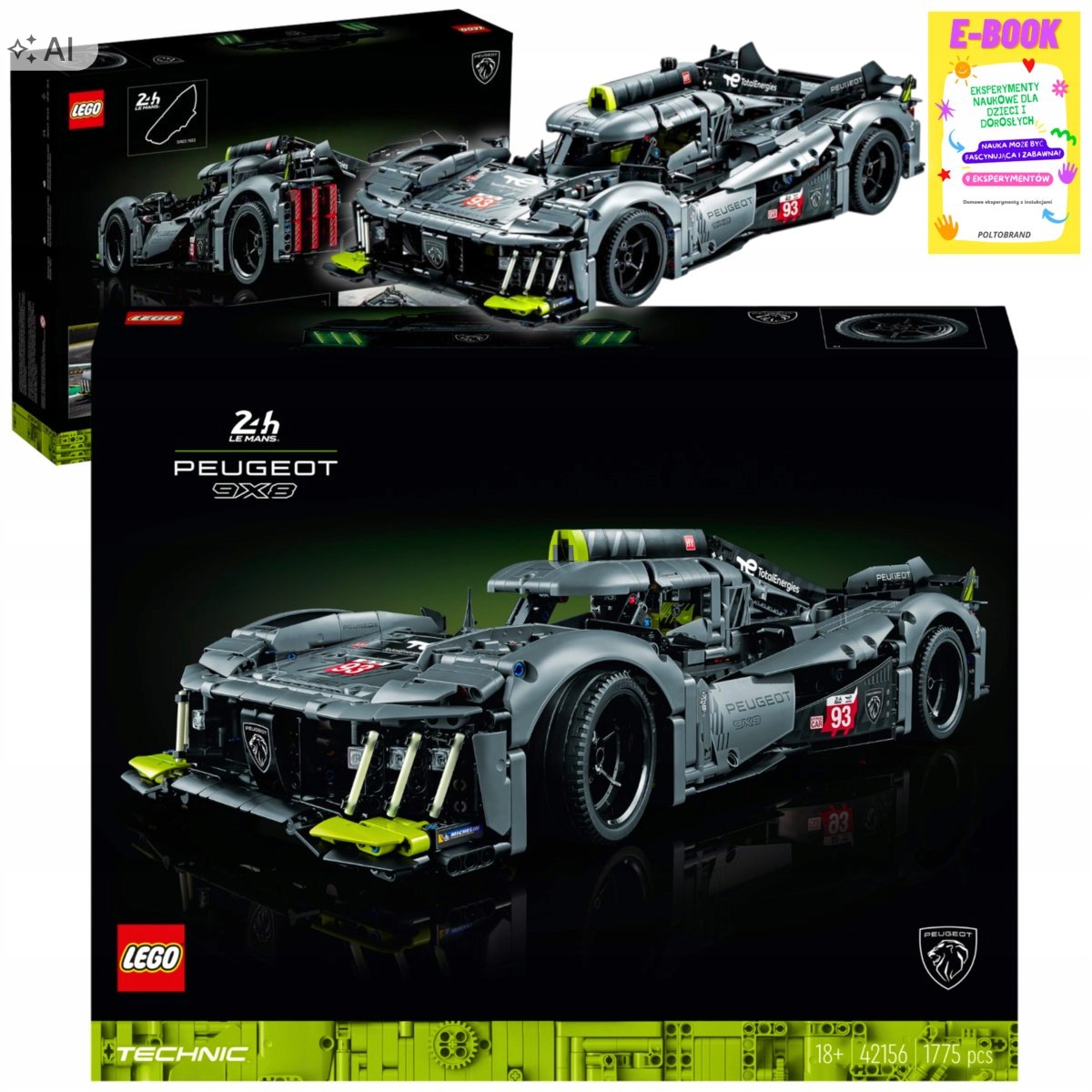Lego Technic Peugeot 9X8 Le Mans Hybrid Hypercar Dla Niego Ebook