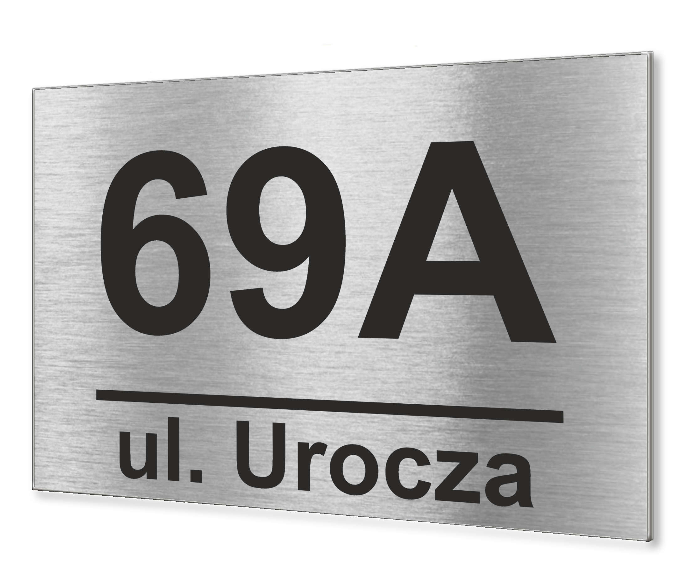 

Duża Tabliczka Adresowa Aluminium numer domu 40x30