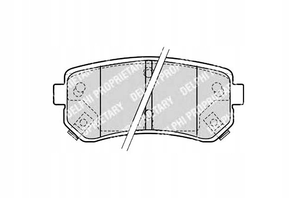 КОЛОДКИ ГАЛЬМІВНЕ DELPHI HAM83021ka3083o22ya3o