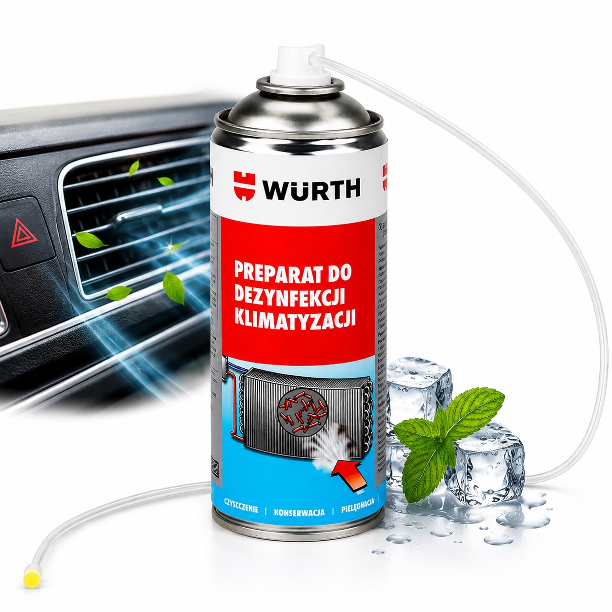 Wurth Środek Do Dezynfekcji Klimatyzacji Spray 300ml Odgrzybiacz Klima