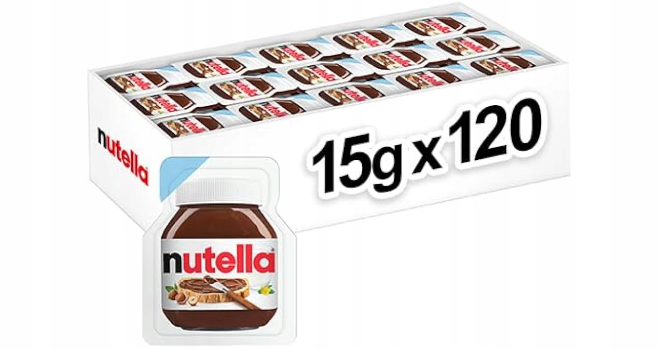 Nutella krem czekoladowy 15g 120 sztuk!