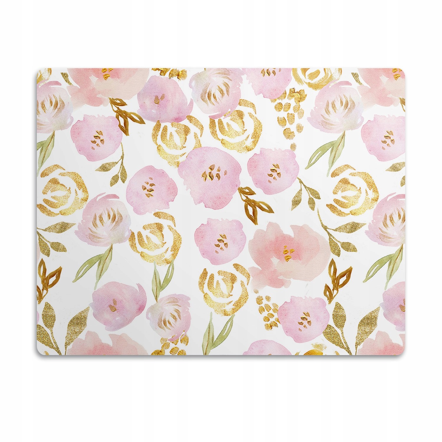 Levně Voděodolná podložka pod misku Růžové květy 60x40 cm