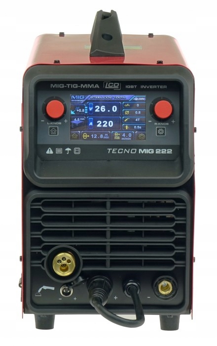 TECNO MIG 222 LCD MIG/TIG / MMA SYNERGIC VRD ALU