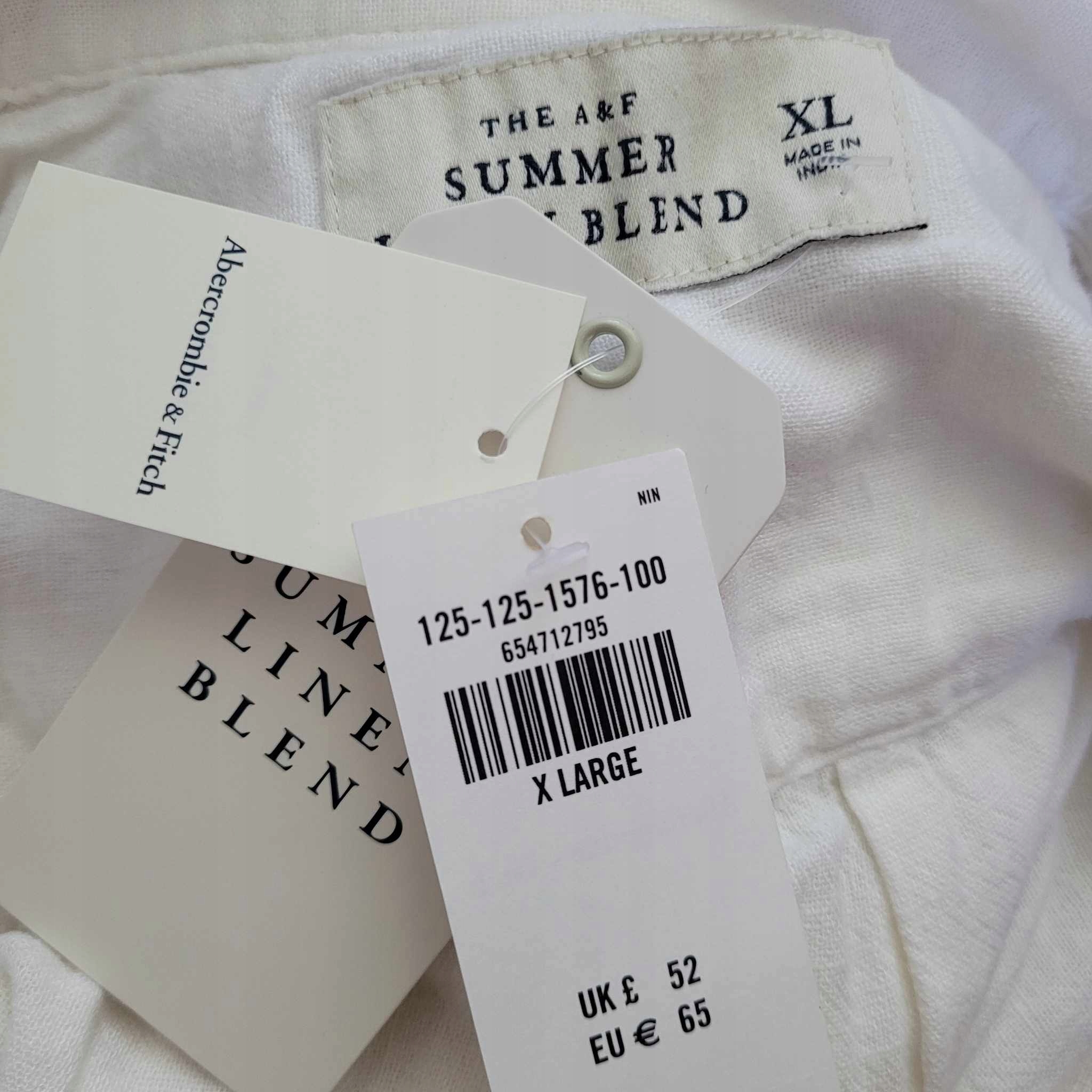 koszula męska len lniana Abercrombie&Fitch XL Rozmiar XL