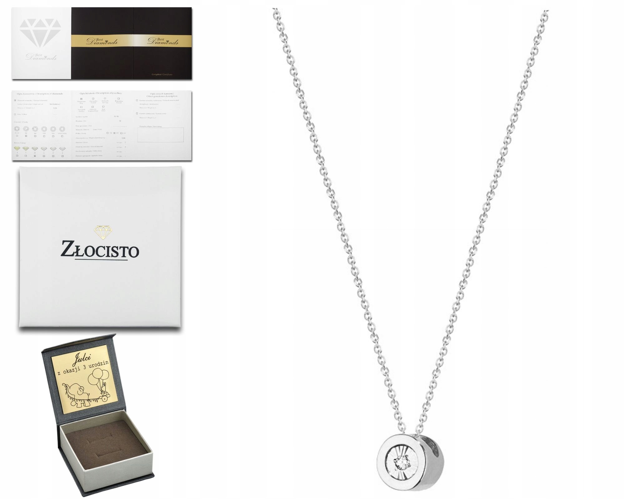 Celebrita V Bílém Zlatě S Diamantovým Briliantem