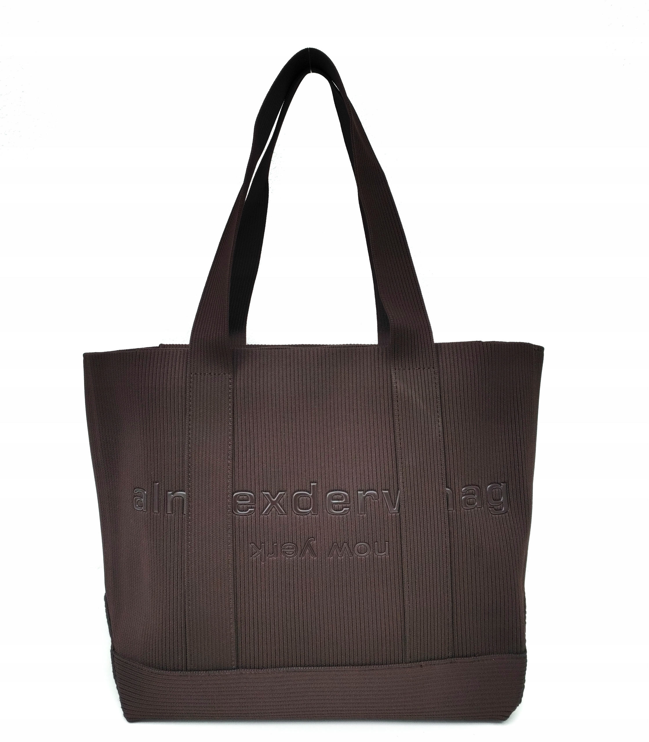 Lehká nákupní taška typu shopper, hnědá, čokoládová