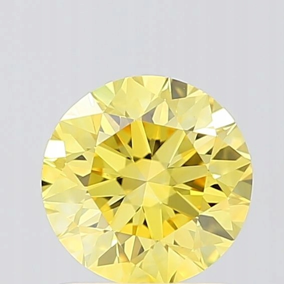 Diament laboratoryjny kolorowy 1.04ct ROUND Fancy Vivid Yellow VS1 (IGI)