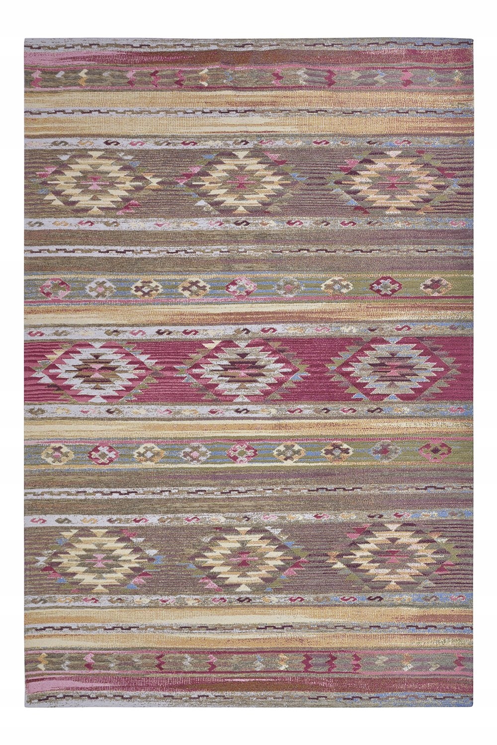 Koberec do obývačky 120 x 180 cm, protišmykový, univerzálny, etnický vzor