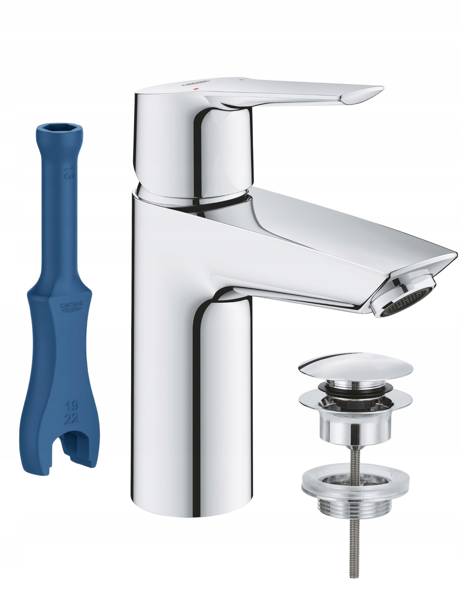 Bateria umywalkowa stojąca chrom S Grohe Start 23550002