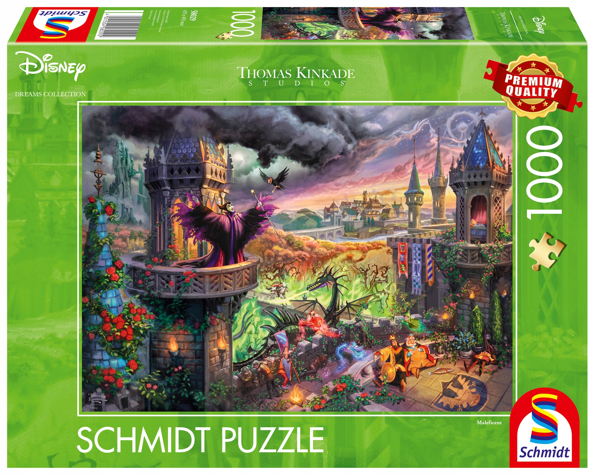 

Pq Puzzle 1000 Kinkade Czarownica Diabolina Disney