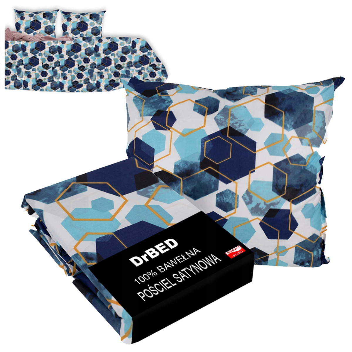 Komplet Pościeli 220x200 Bawełniana 100 % Bawełna Satynowa na Zamek Polska
