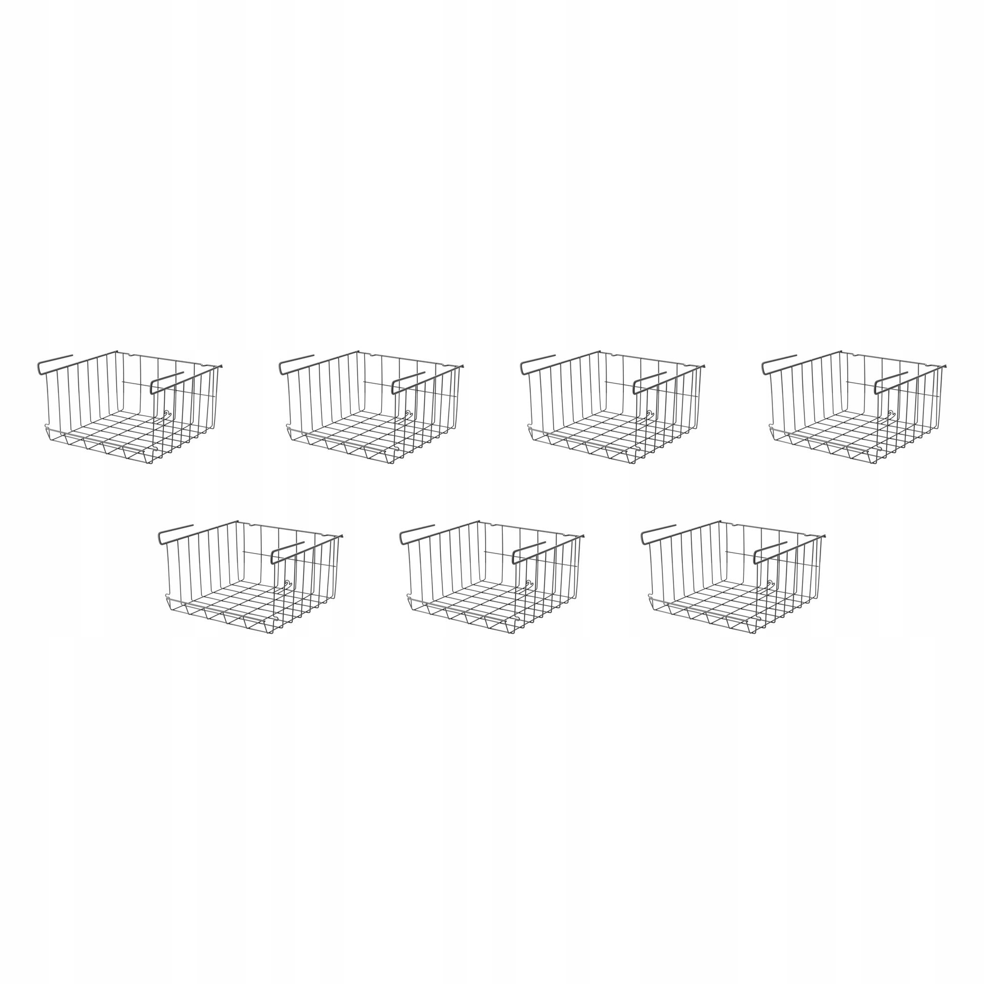 7 ks Košíček s klipem Observator šedohnědý na zavěšení 33x18 cm